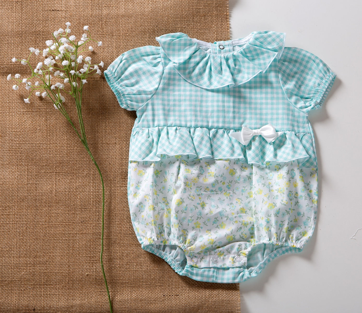 Pagliaccetto bimba con motivo floreale Babyvip T2565/52