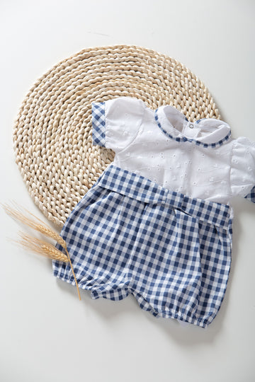 Pagliaccetto bimba a scacchi Babyvip T2546/08