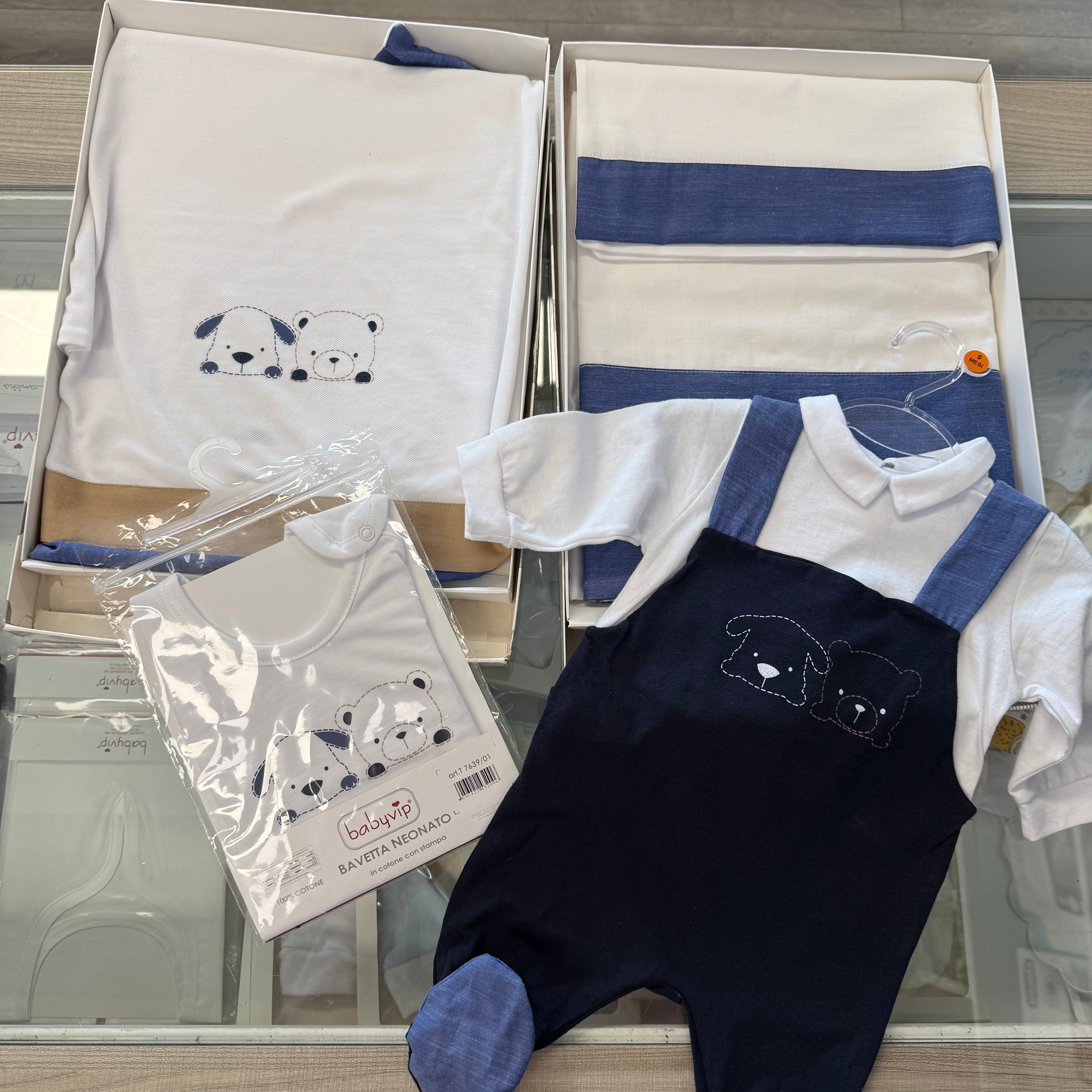 Set nascita coordinato maschietto babyvip