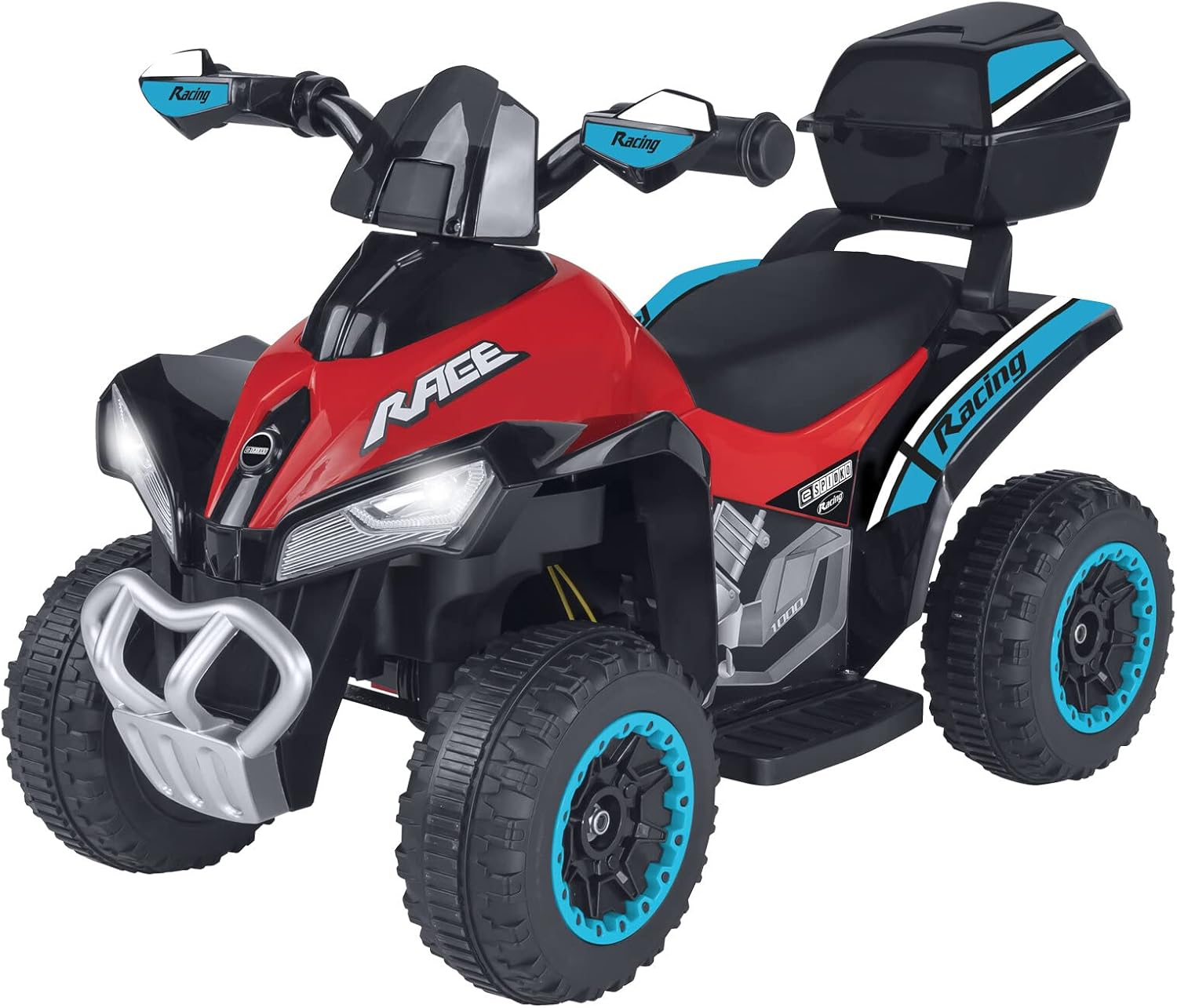 Quad Veicolo a batterie per Bambini, 6V 4.5AH, Rosso - Globo Giocattoli 41340