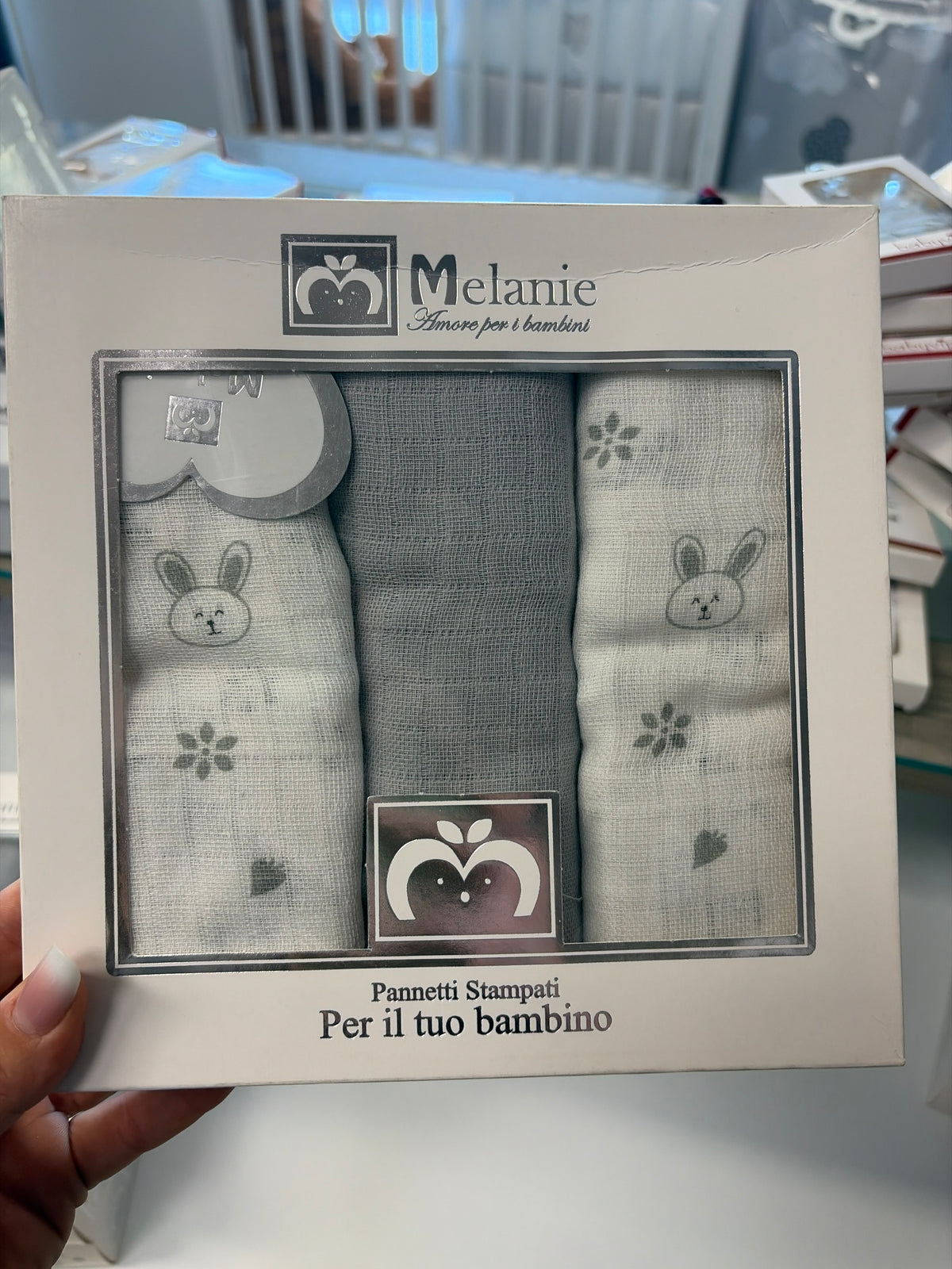 Mussoline in garza di cotone 70x70 Melanie