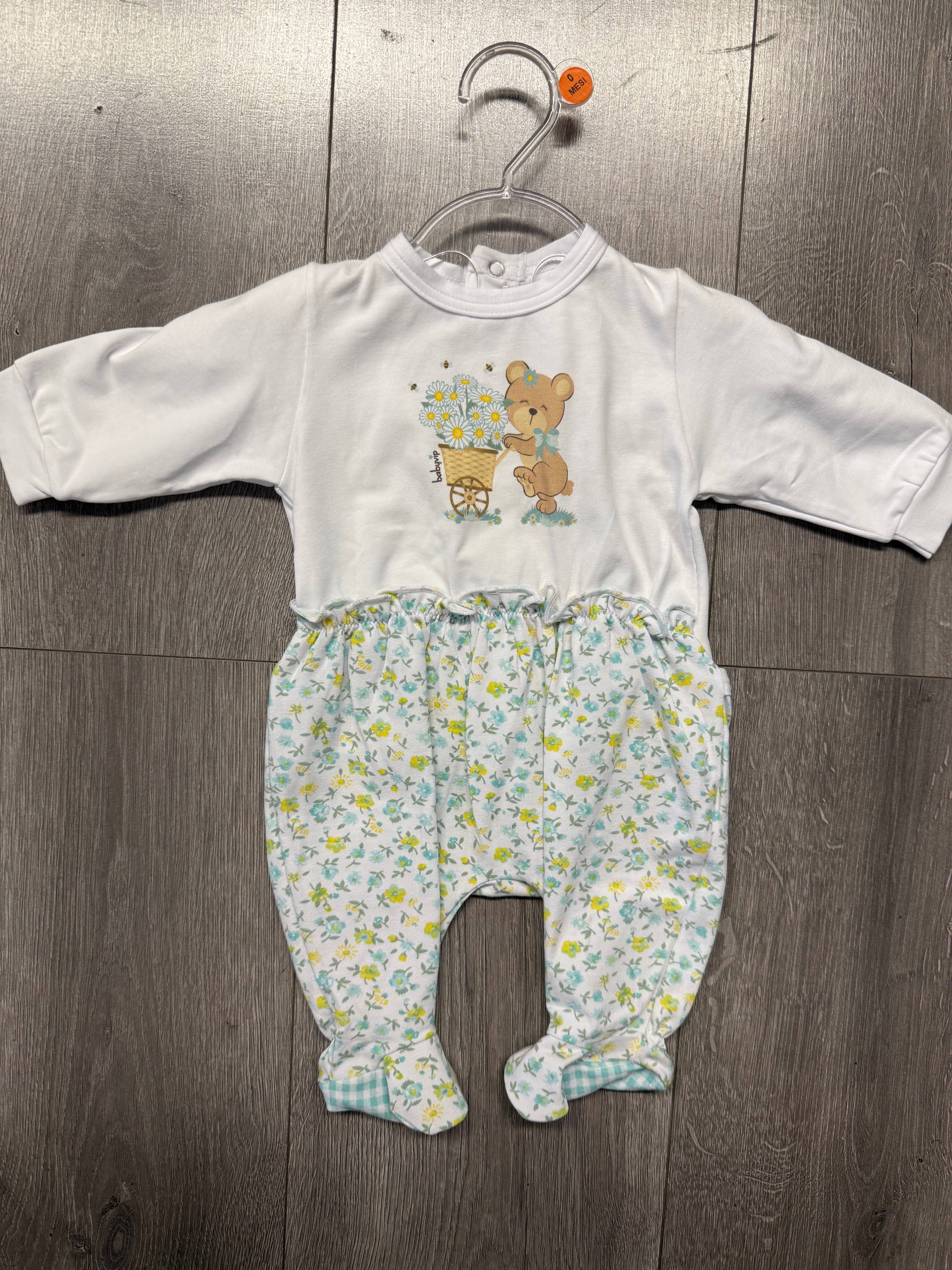 Tutina con fiorellini bimba Babyvip T2567/52
