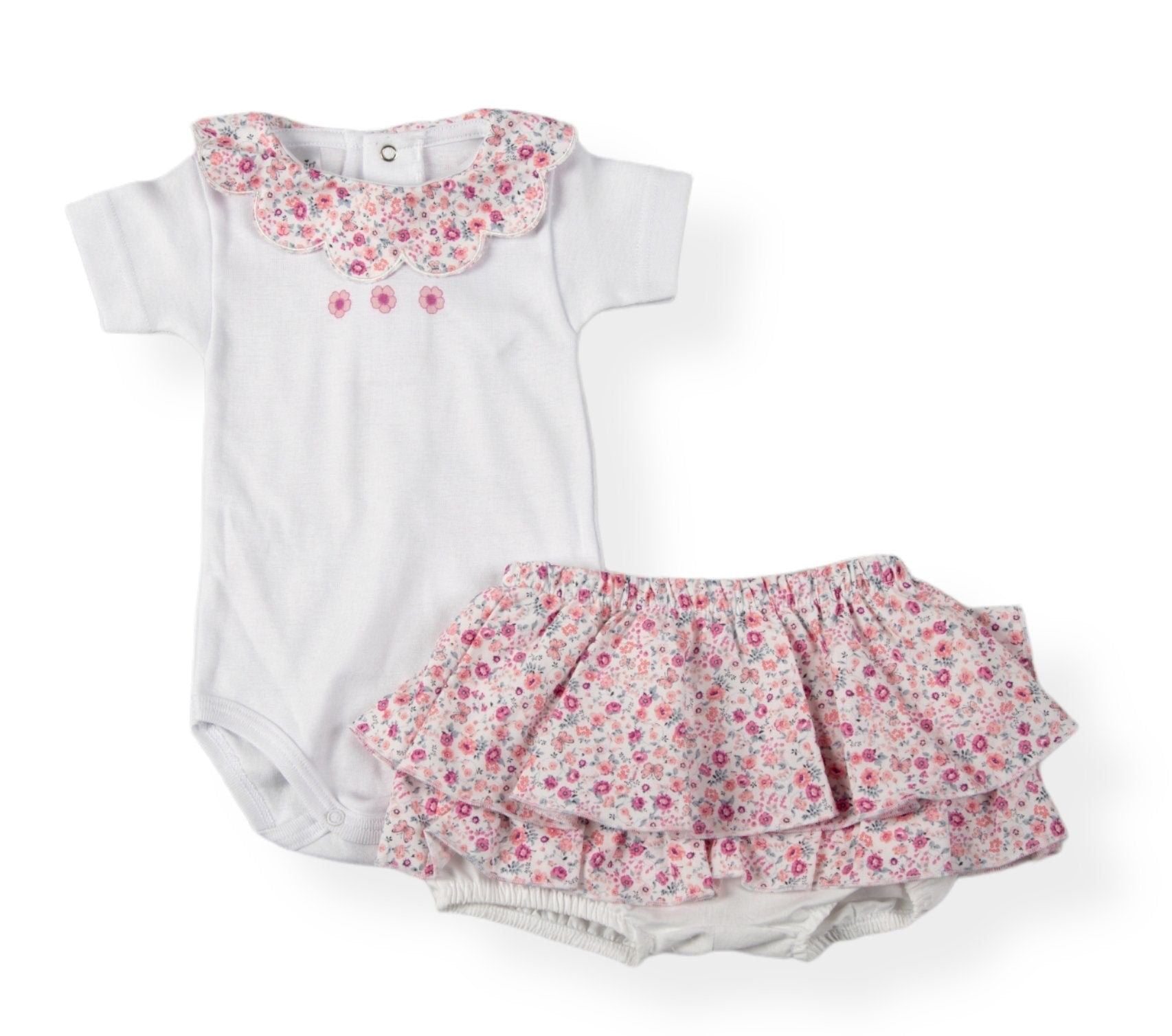 Due pezzi bimba floreale Babyvip T7062/55
