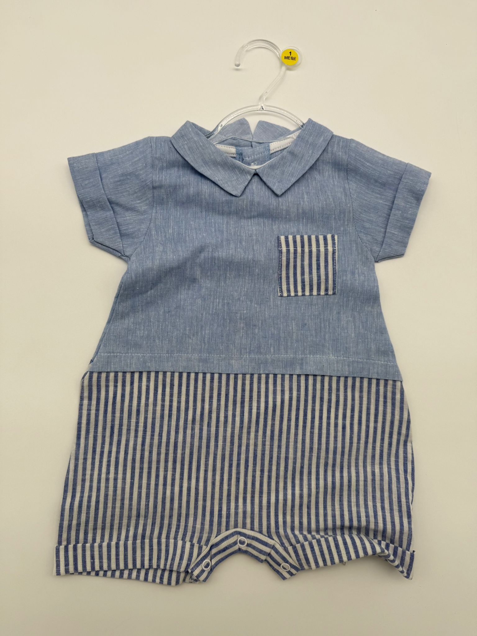 Pagliaccetto con righine bimbo Babyvip T2531/54