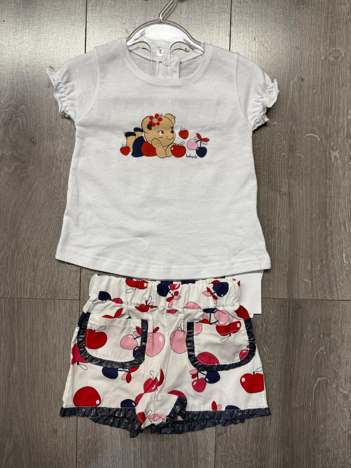 Due pezzi bimba con frutta Babyvip T7746/07