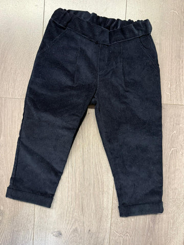 Pantalone a costina in velluto