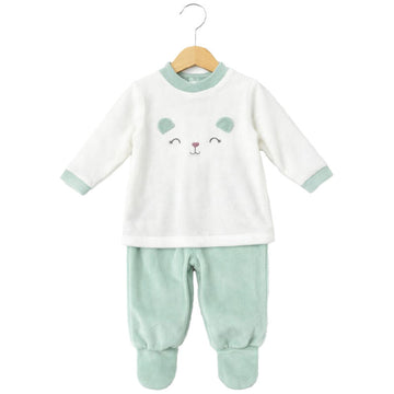COMPLETO DUE PEZZI CINIGLIA NEONATA LINEA PICCOLE EMOZIONI