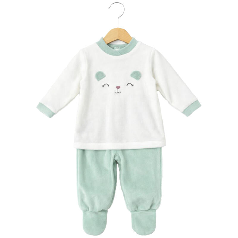 COMPLETO DUE PEZZI CINIGLIA NEONATA LINEA PICCOLE EMOZIONI