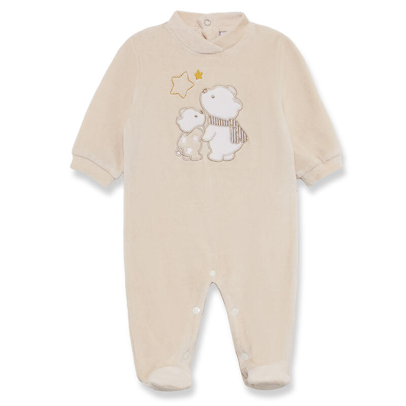 TUTINA NEONATO IN CINIGLIA BEIGE